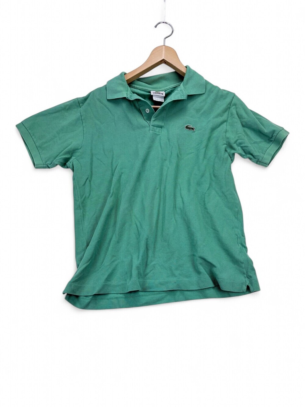 Lacoste Men's Classic Pique Polo Shirt Size L Green Croc